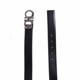Ceinture Gancini Black Reversible Belt