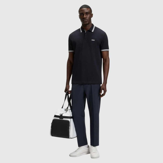Paddy Plain Dark Blue Polo-Shirt