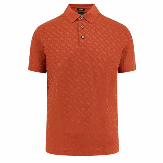 Hexagon Monogram Orange Polo-Shirt