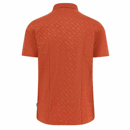 Hexagon Monogram Orange Polo-Shirt