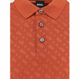 Hexagon Monogram Orange Polo-Shirt
