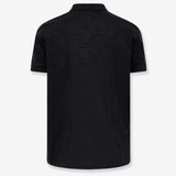 HexaQuilt Black Polo-Shirt