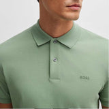 Logo Embroidered Green Polo-Shirt