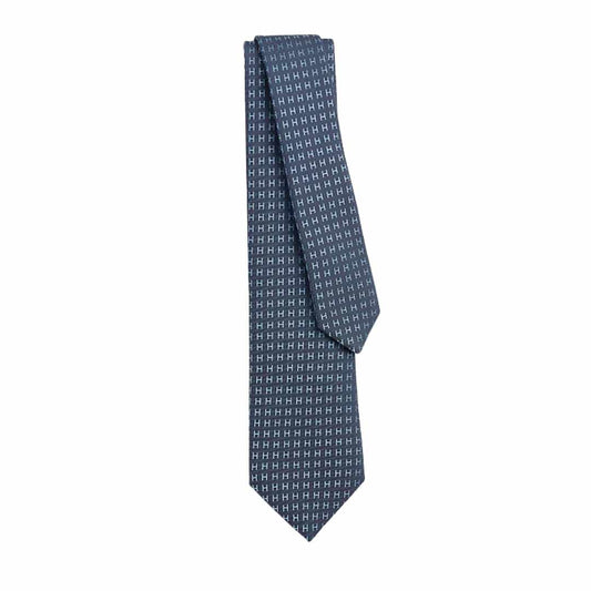 Faconnee H Bicolour Marine Blue Tie