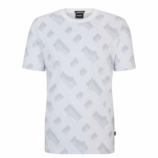 Monogram Jacquard White T-Shirt