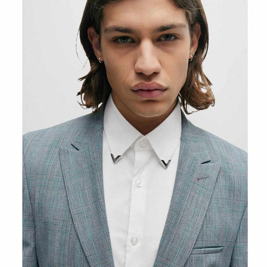 Metal Trim White Shirt