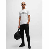 Mesh Logo White T-Shirt