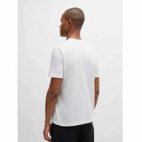 Mesh Logo White T-Shirt