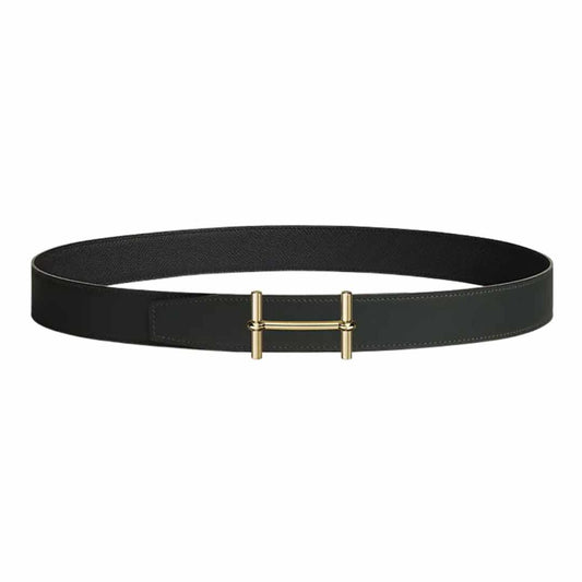 H d'Ancre Buckle Blue/Black Reversible Belt