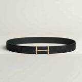 H d'Ancre Buckle Blue/Black Reversible Belt