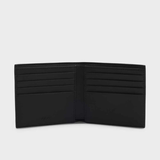 Monogram Plain Trim Black Wallet