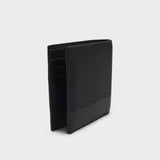 Monogram Plain Trim Black Wallet