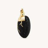 Maren Artificial Crystal Black Heart Bag