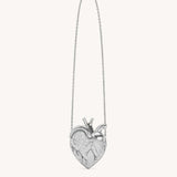 Maren Artificial Crystal Silver Heart Bag