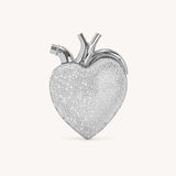 Maren Artificial Crystal Silver Heart Bag