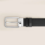 Sartorial Leather 35mm Black Reversible Belt