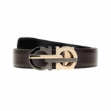 Double Coloured Gancini Brown Belt