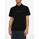 Logo Embroidered Black Polo-Shirt