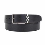 Gancini Buckle Black Reversible Belt