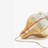 Conch Shape Faux Crystal Clutch Bag