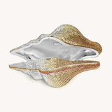 Conch Shape Faux Crystal Clutch Bag