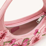 Harlee Embroidered Pink Shoulder Bag