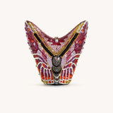 Paisley Crytal Butterfly Clutch Bag