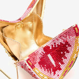 Paisley Crytal Butterfly Clutch Bag