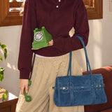 British Style Cowboy Blue Bag