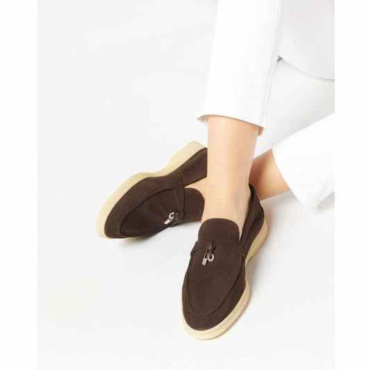 Summer Charms Walk Brown Loafers