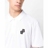 BB Embossed White Polo-Shirt