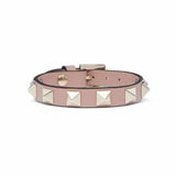 Rockstud Pink Leather Bracelet