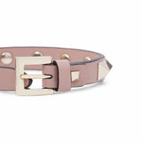 Rockstud Pink Leather Bracelet