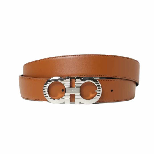 Gancini Black/Brown Reversible Belt