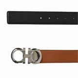 Gancini Black/Brown Reversible Belt