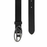 1DR 25 Enamelled Buckle Black Belt