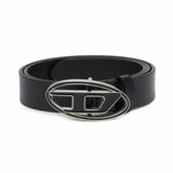 1DR 25 Enamelled Buckle Black Belt