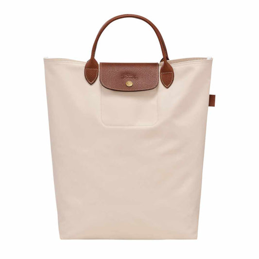 Le Pliage Canvas Cream Medium Tote Bag