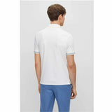 Contrast Tipping White Polo-Shirt