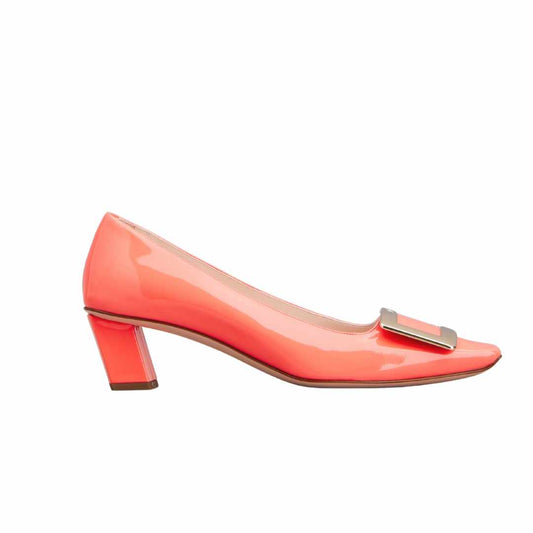 Decollete Belle Vivier Orange Pumps