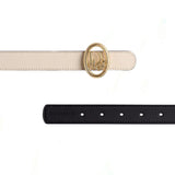 Reversible Oblique Black Belt