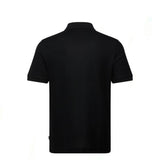 Vertical Stripes Black Polo-Shirt