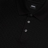 Vertical Stripes Black Polo-Shirt