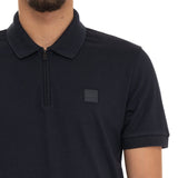 Passerzip Black Polo-Shirt