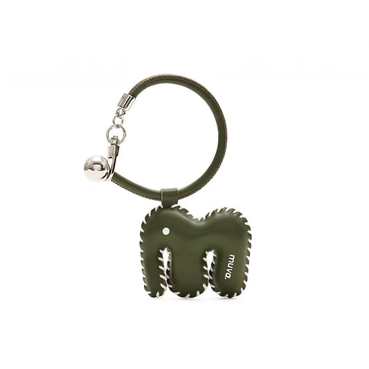Elephant Olive Green Charm
