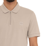Passerzip Beige Polo-Shirt
