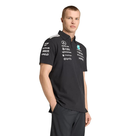 F1 Team Engineers Black Polo-Shirt