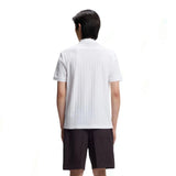 Vertical Stripes White Polo-Shirt