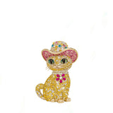 Glamorous Cat Gold Clutch Bag