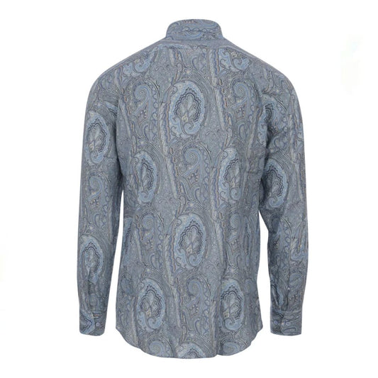 Roma Print Blue Shirt